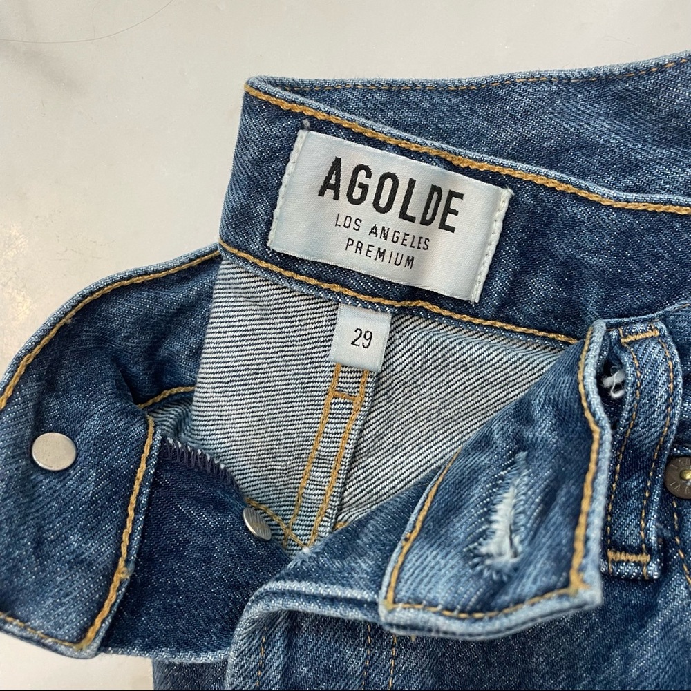 AGOLDE Riley High Rise Straight Crop